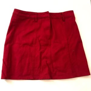 Forever 21 Red denim skirt